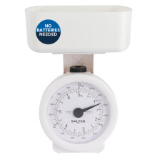 Salter Mechanical Kitchen Scale – Mini Analogue Food Scale, 3kg Capacity, Includ
