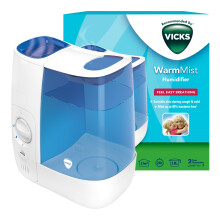 Vicks Warm Mist Humidifier - 3.8 litre tank - More comfortable sleep and easy breathing - Up to 99% Bacteria-Free mist - Rooms up to 37m2 - Bedroom s