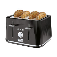 Tefal Loft 4 Slice Toaster 7 Browning Levels 1700W Classic Black