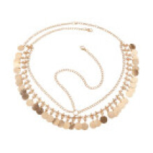 Modern Gold Headband With Hanrafted Sequins And Tassels For Women Celebrations