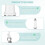 QILUCKY Ceramic Bathroom Light Pull Cord With 150cm Extension Cord And Connector 4