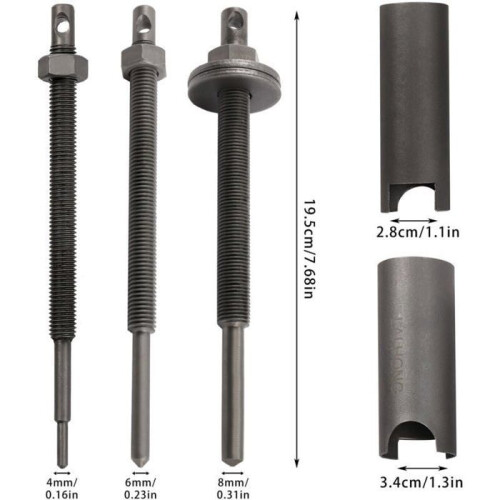 8-Piece Motorcycle Bearing Puller Kit, 9-30mm Internal Bearing Removal Tool Set 2