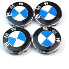 4 stuks BMW logo 68mm wieldop velg embleem