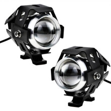 2 Stück 125W Motorrad-LED-Zusatzscheinwerfer, wasserdichte LED-Spot-Projektoren für Motorrad und Quad