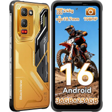 (12GB 256GB, Yellow) Blackview Fort 5 Rugged Phone 4G, 12GB 256GB, 6.78"Inch, 5000mAh