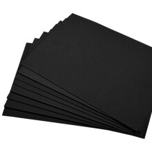Black Card - 300GSM A4 Black Cardstock, 50 Sheets A4 Thick Card Stock Paper for Cards Making, Invitations, Postcards, Business Cards, Office Printing