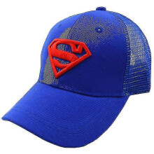 (Superman Royal Blue) Children Boy Girl Mesh Back Baseball Cap Adjustable Superman Captain America