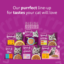whiskas 7+ Cat Pouches Fish Favourites in Jelly 12x85g