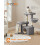 FEANDREA Feandrea Cat Tree Tower Condo with 2 Beds, Scratching Posts and Ramp, for Small 2