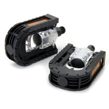 Pair of black plastic folding bicycle pedals - TOMOUNT - Unisex - Cyclocross