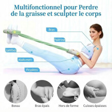 Fascia elastica per pedali con maniglia, fascia multifunzionale a sei tubi, realizzata in gomma naturale - Verde