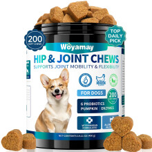 Glucosamine for Dogs, 200pcs Dog Joint Supplements for Dogs With, MSM, Chondroitin, Vitamins C & E, Dog Joint Supplements for Senior Dogs Pu