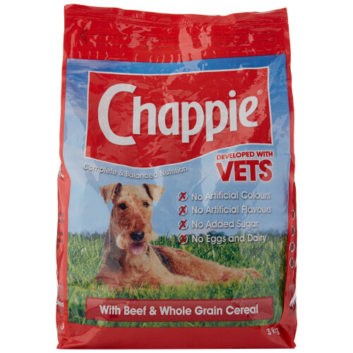 Chappie Chappie with beef & wholegrain cereal 3kg