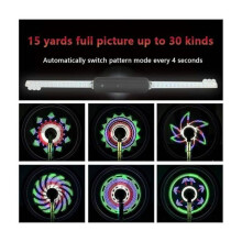 LED Bicycle Wheel Light, 64 LEDs, 30 Different Images, Waterproof Bicycle Wheel Light for DIY Bicycle Tires Above 24"