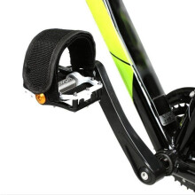 Set di fascette fisse per pedali da bicicletta con cinghie di fissaggio, clip adesive per pedali, cinturino per punta del piede, 2