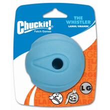 Chuckit! The Whistler Ball – Durable Rubber Interactive Dog Toy with Whistle Noi