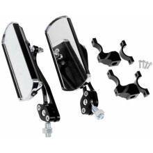 Mountainbike stuurspiegels (rood), motorfiets, fietsombouw, aluminium spiegels, veiligheidsreflectoren