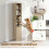 Homcom HOMCOM Bookcase Adjustable Shelf 6-Tier Oak Wood Effect 6