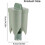(Green) Pepper Corer Seed Remover, 2 in 1 Fruit Pepper Corer Remover, Vegetable Core Remover Creative Kitchen Pepper Corer (Beige) 2