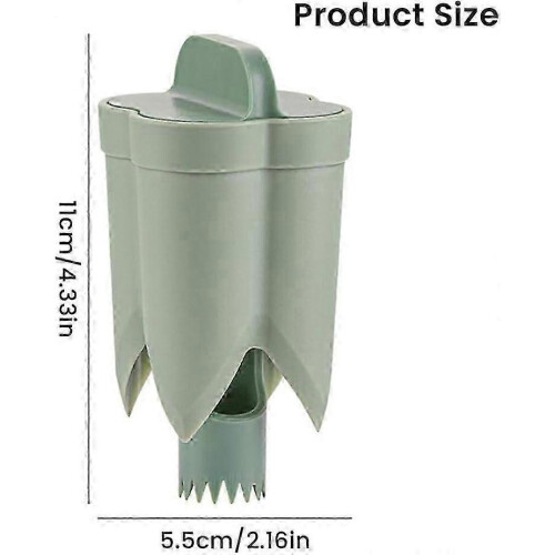 (Green) Pepper Corer Seed Remover, 2 in 1 Fruit Pepper Corer Remover, Vegetable Core Remover Creative Kitchen Pepper Corer (Beige) 1