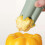 (Green) Pepper Corer Seed Remover, 2 in 1 Fruit Pepper Corer Remover, Vegetable Core Remover Creative Kitchen Pepper Corer (Beige) 5