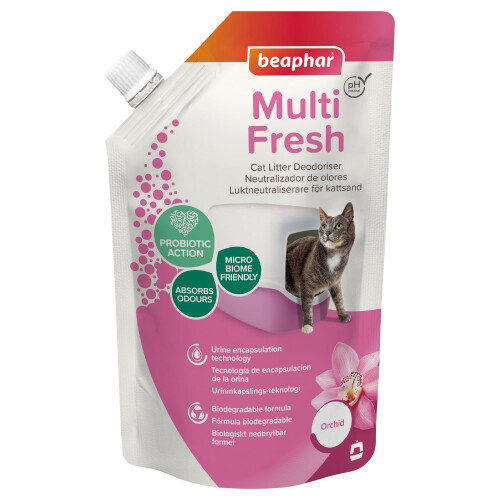 Beaphar Beaphar - Multi Fresh Cat Litter Deodoriser Orchid 400g - Urine Encapsulation Te