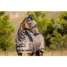 LeMieux Horse Armour Shield Fly Mask in Navy with Soft Bamboo Lining - UV Protec