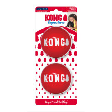 KONG Signature Balls for Dogs, Durable Fetch Toy, 2-Pack, Large