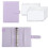INF A6 Ring Binder with 12 Plastic Pockets, Purple 1