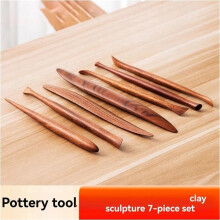 Handmade Pottery Tool Set, Wood and Clay Carving Tools, Fine Sculpture, Colored Muds for Arts and Crafts
