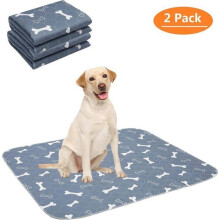 Set van 2 trainingsmatjes voor honden en puppy's, wasbare en herbruikbare trainingsmatjes voor huisdieren, geschikt voor katten en