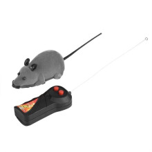 Mouse wireless per gatti, cani e ratti - Divertente regalo originale - Giocattolo per animali domestici con telecomando - Grigio