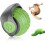 Interactive cat toy with replaceable tail, USB rechargeable striped plastic ball, random movement - Green 1