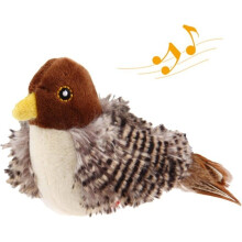 Interactive toys for indoor cats with electronic bird sounds, plush toys and feathers to stimulate boredom