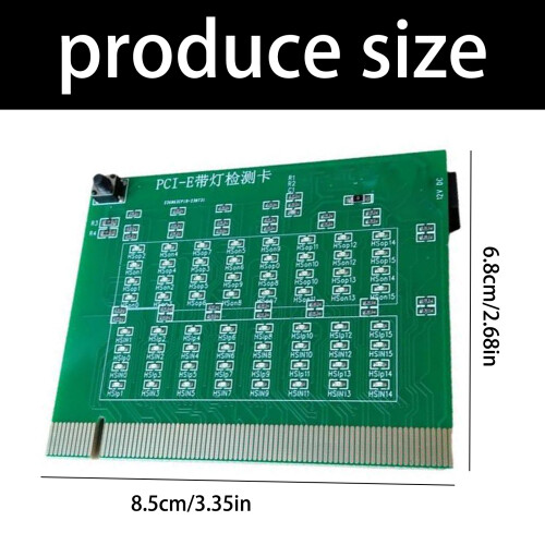 Professional PCIE 8X 16X Diagnostic Device Tester Card With LED 2