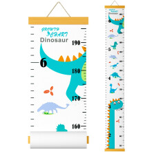 Outivity Height Chart for Kids Wall Hanging Growth Chart Removable Canvas and Wood Measuring Ruler for Baby Girls Boys Toddler Bedroom Nursery Wall D