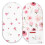 GLLQUEN 2 Pack Moses Basket Fitted Sheets 81x41 cm Pram Microfiber OEKO-TEX 1