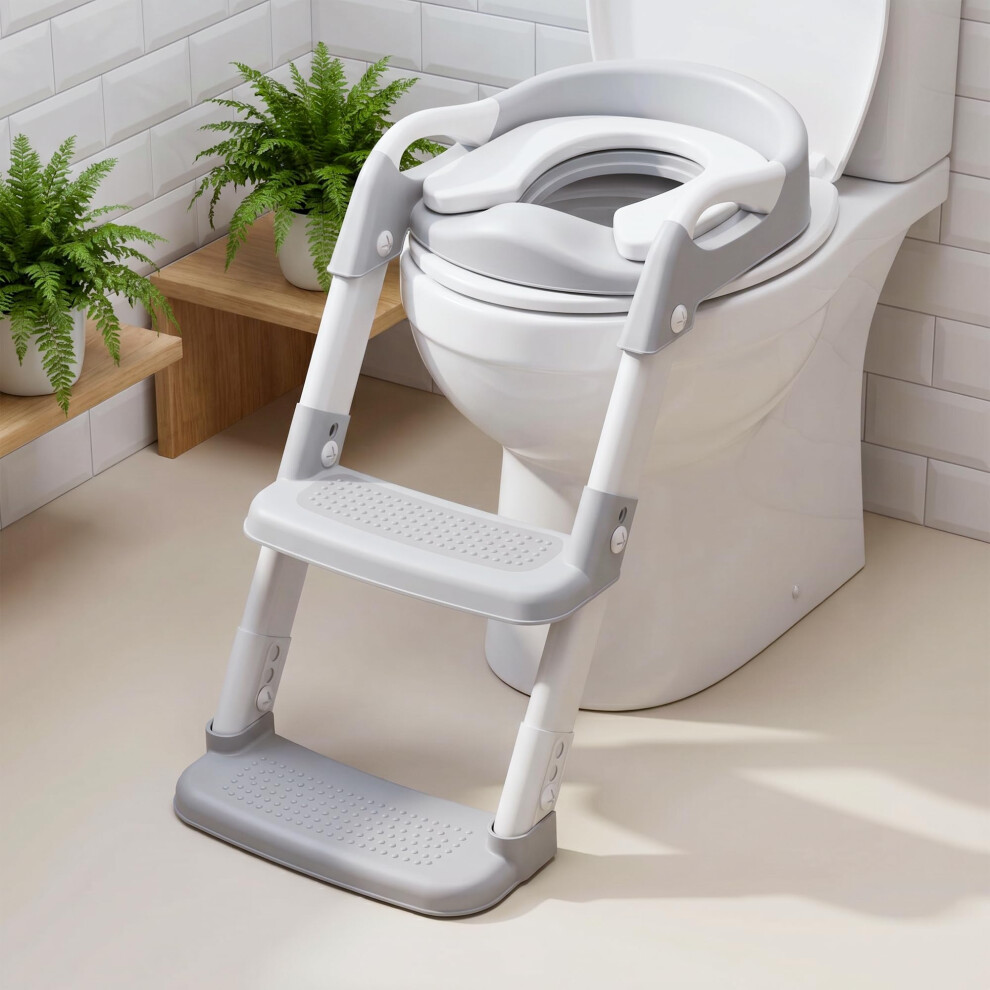 Sweetmirth Potty Training Seat,Adjustable Toddler Toilet Seat With Soft Cushion Design,Hand