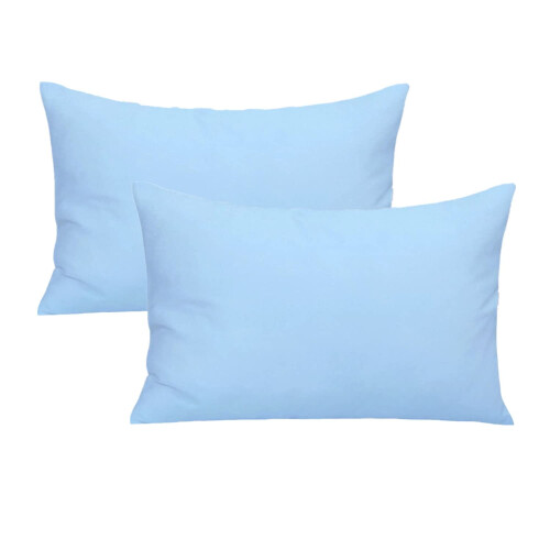 Baby Toddler Pillowcase, Plain Cot Bed Pillow Pair Cases 40 x 60cm, 2 Pack 100%