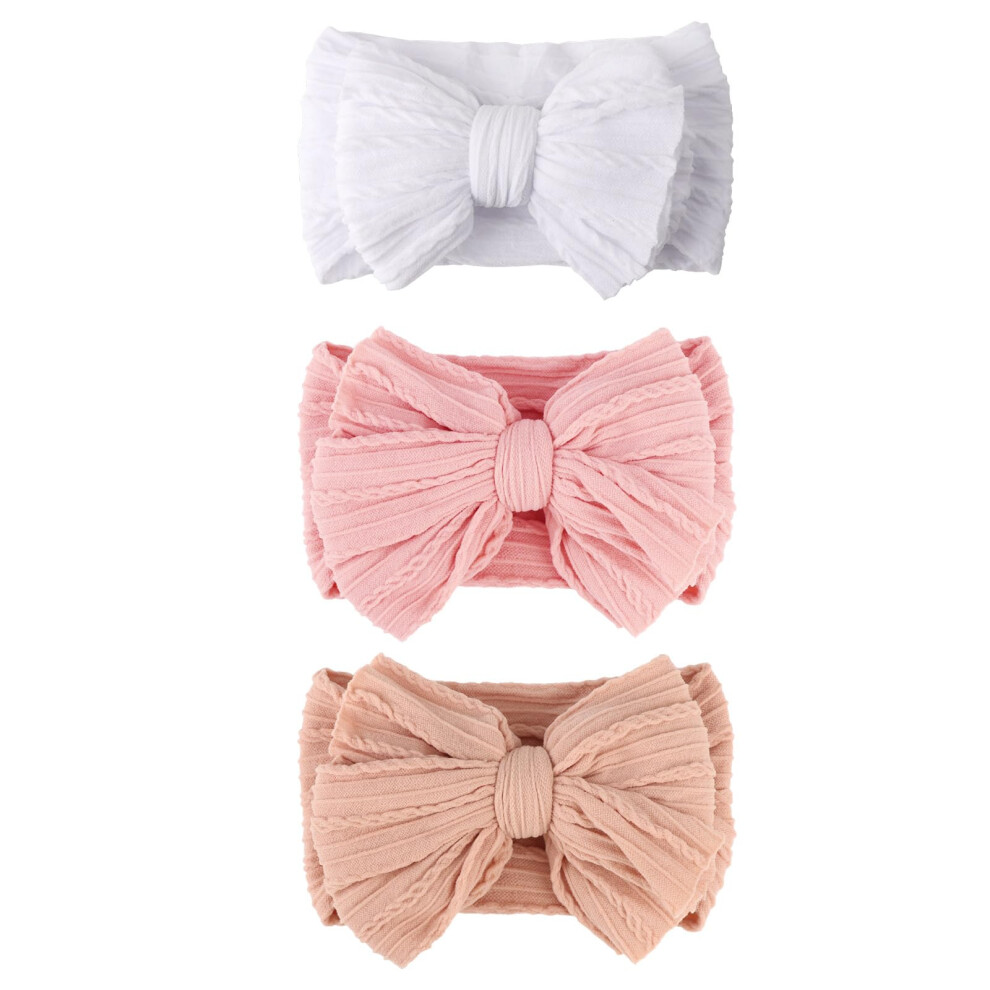 Aqokka Baby Bows Headbands Nylon Baby Girl Headbands Newborn Hairbands Toddler H