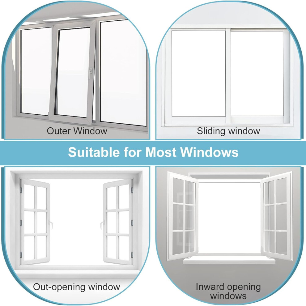 Aosite Window Locks 8 Packs Versatile Window Restrictor Self Adhesive For Upvc N