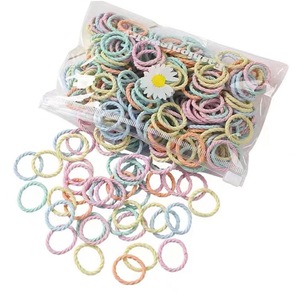 Vilagi 100Pcs Elastic Baby Hair Bands, Baby Hair Bobbles Elastics Hair Ties Ponytail Ho
