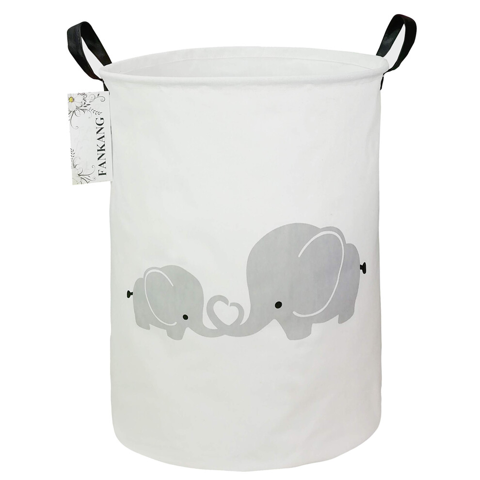 Fankang Laundry Hamper Storage Bins Nursery Hamper Canvas Foldable With Waterpro