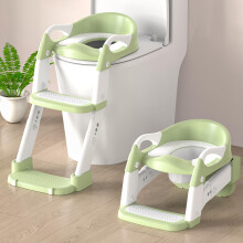 Potty Training Toilet Seat, Upgrade 3 in 1 Toddler Toilet Seat and Steps Stool for Boys Girls, Non-Slip Splash Guard KidsToilet Seat with Ladder, Adj