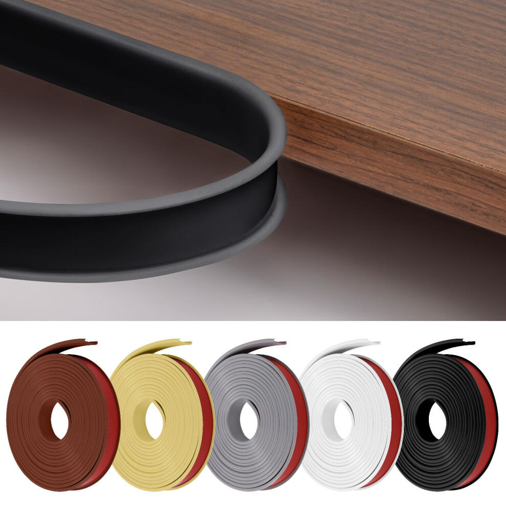 Flintronic 5M*12Mm U-Shape Flexible Furniture Edge Banding, Baby Safty Baby Edge