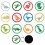 24 Sheets Potty Training Stickers, 12 Styles Color Changing Pee Stickers Cute Ca 1