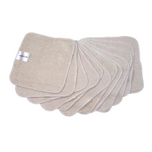 MuslinZ 12PK Bamboo Cotton Terry Wipes 20x20 cms Face Cloth Washable reuseable B