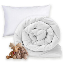MH Home 7.5 Tog Toddler Duvet WIth Pillow All Season Comforter, Lightweight Skin