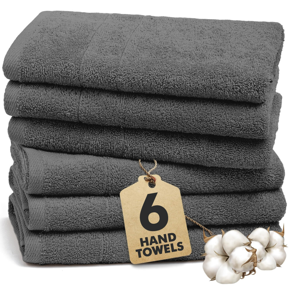 Novo Home Hand Towels For Bathroom – 550 Gsm 100% Cotton Soft & Absorbent – Pack
