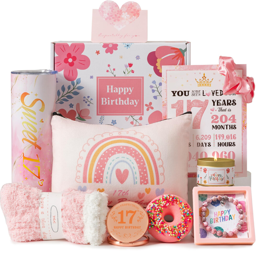 Kebestry 17Th Birthday Gifts For Girls,Best Basket Presents Ideas For Turning 17 Year Old